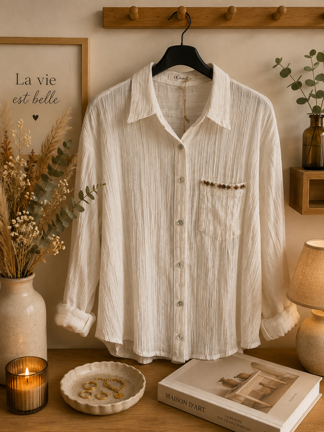 Chemisier beige