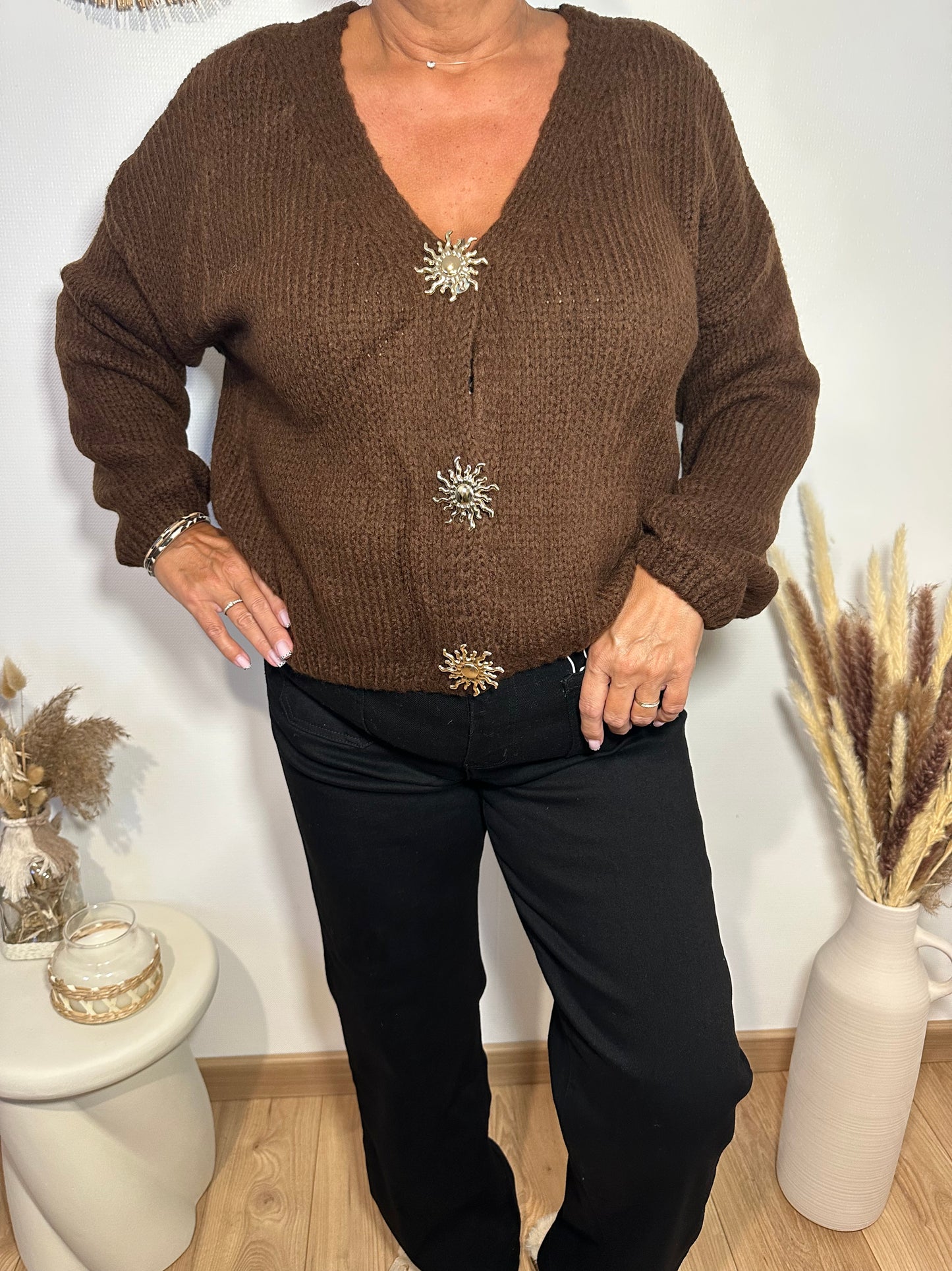 Gilet soleil marron