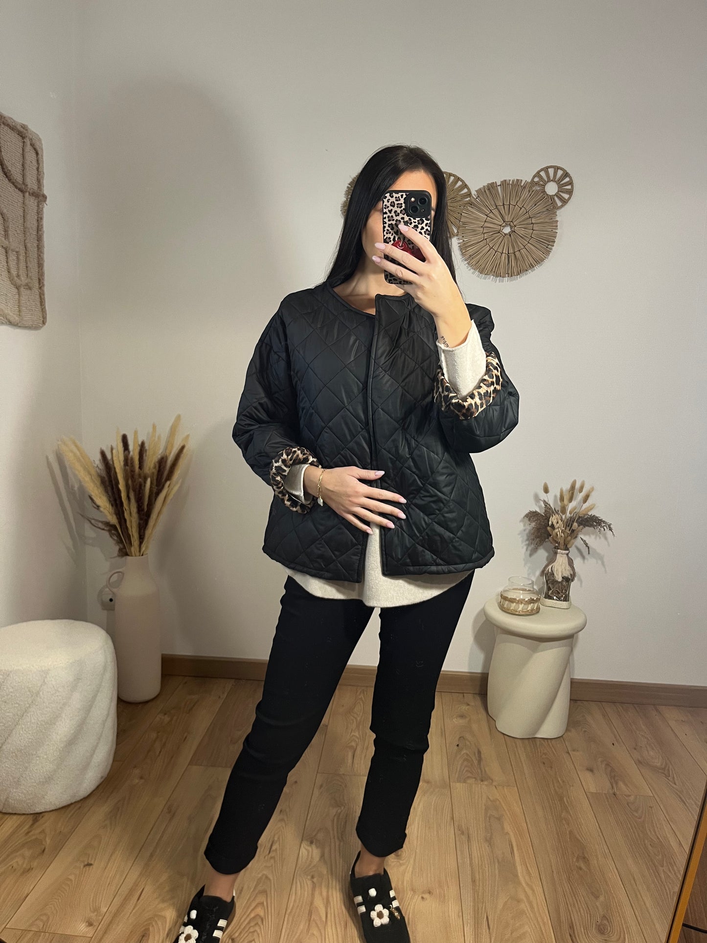 Veste matelassé noir