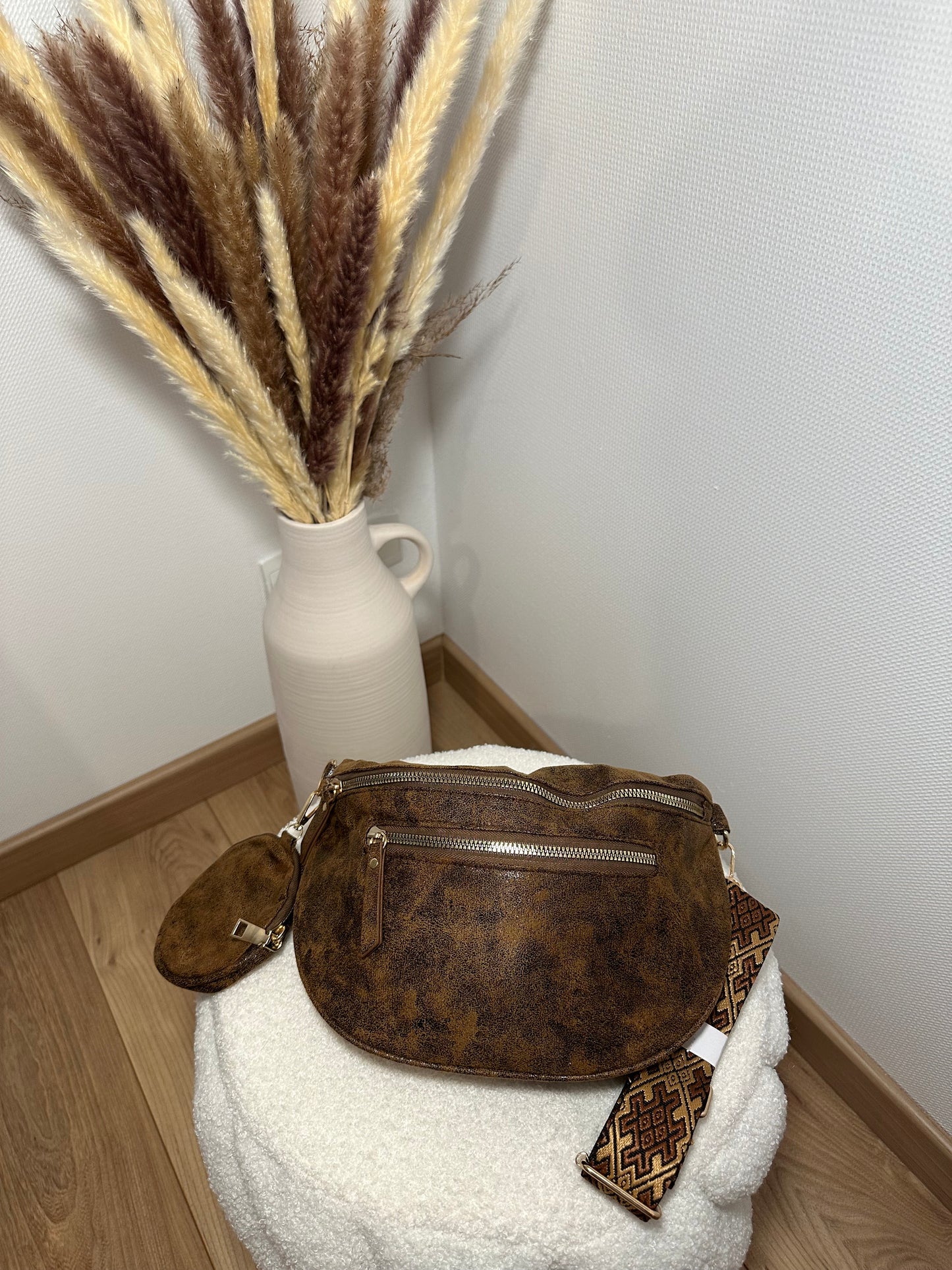 Sac banane marbré