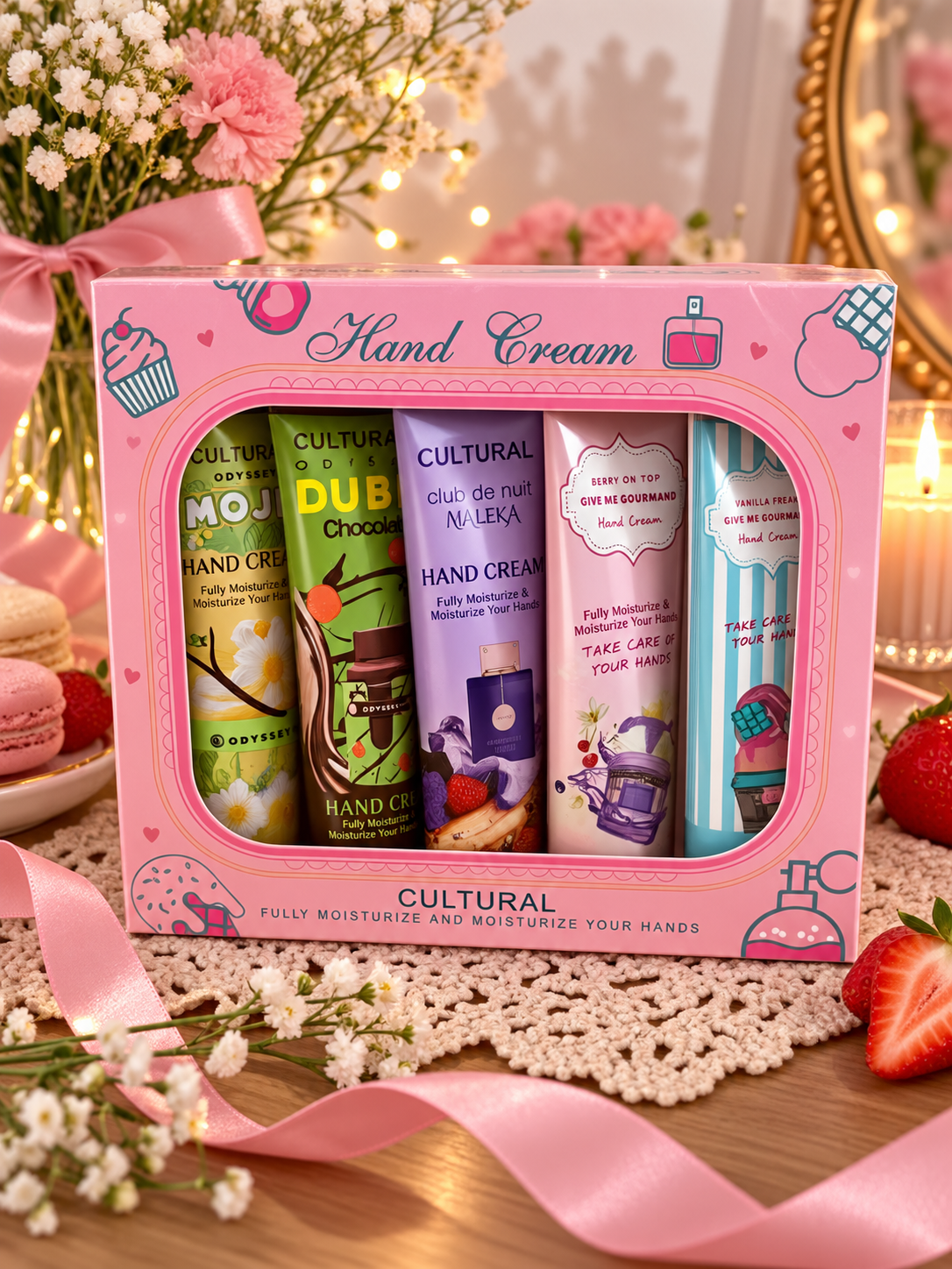 Coffret 5 crèmes pour les mains
