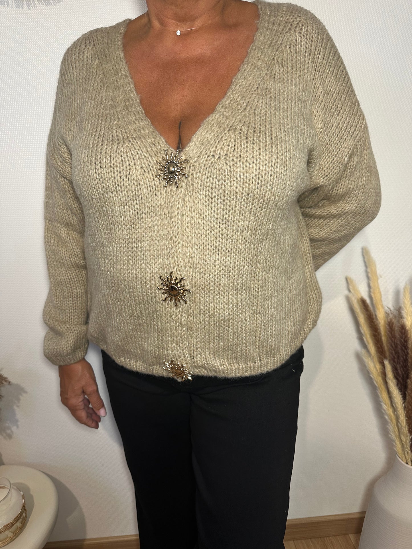 Gilet soleil beige