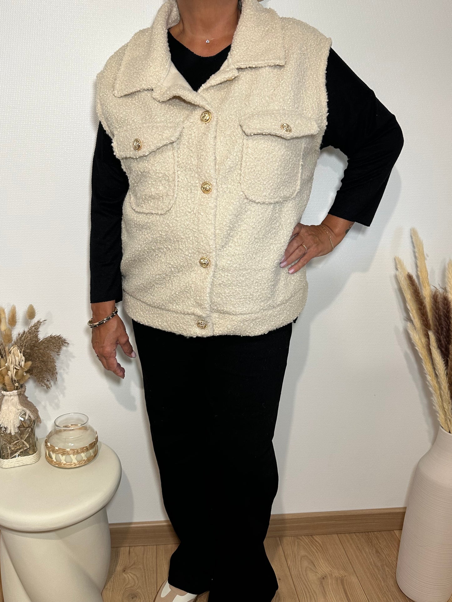 Veste Teddy beige