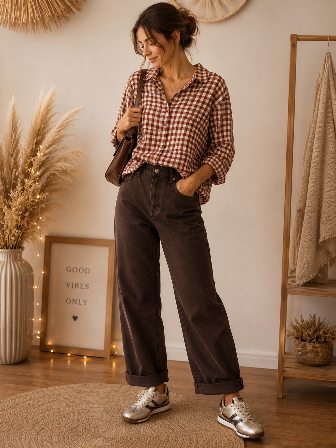 Chemise Vichy Terracotta