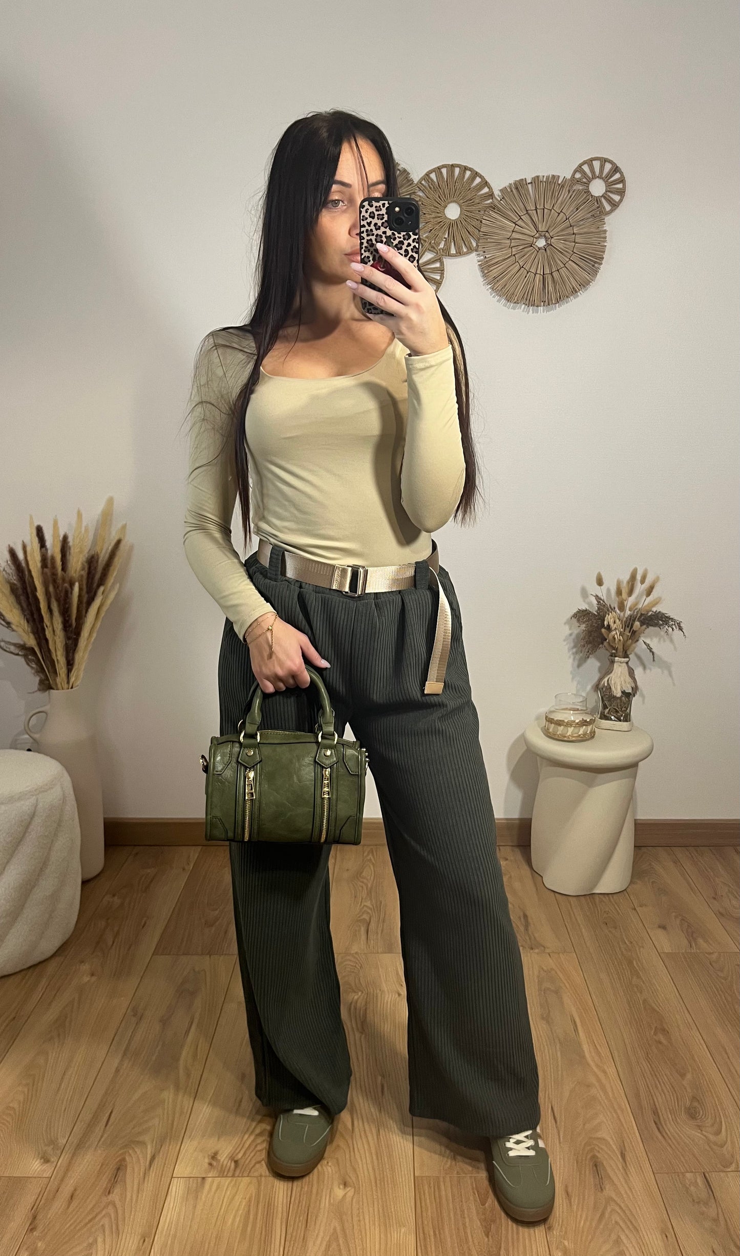 Pantalon velours kaki