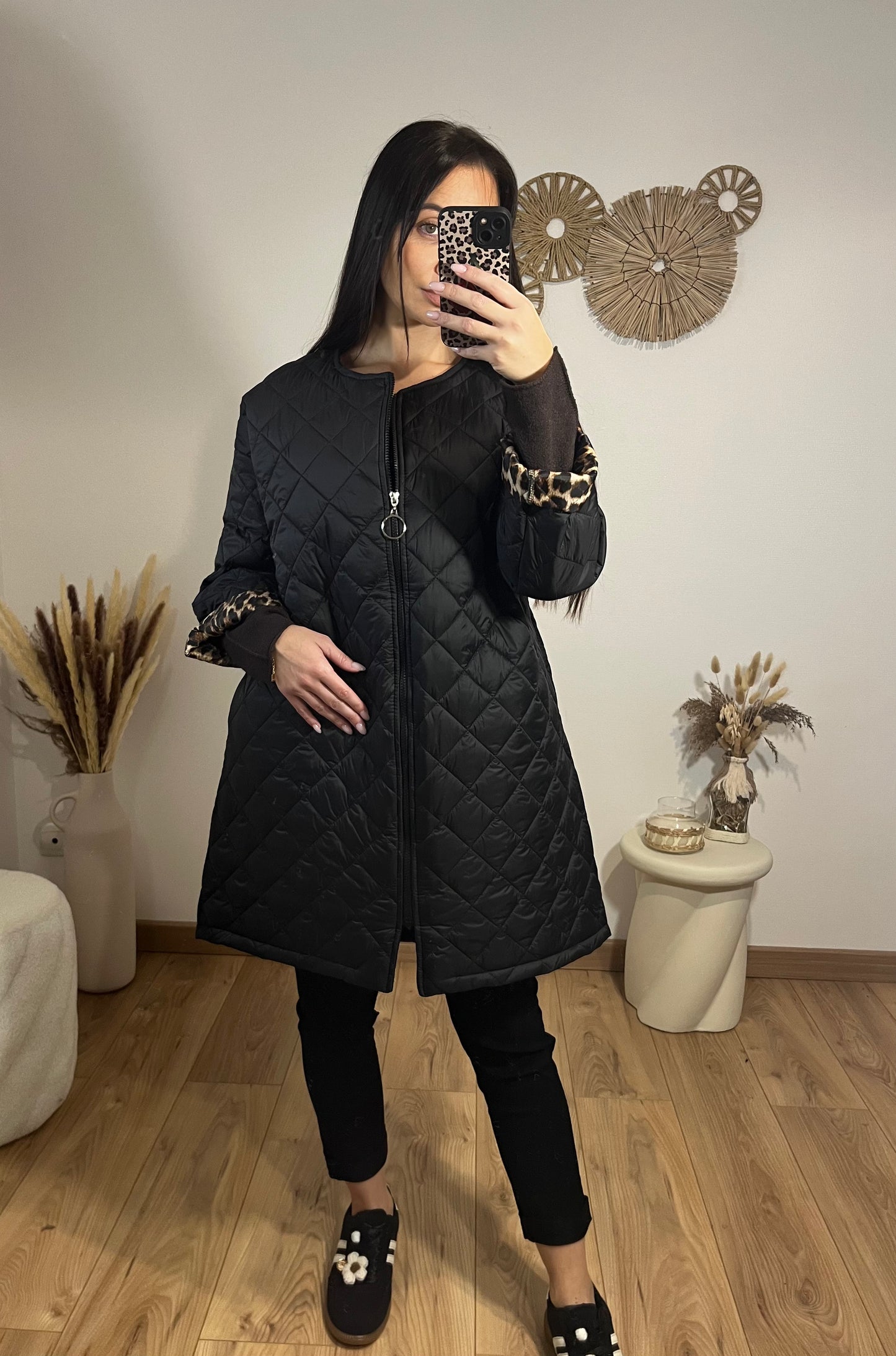 Manteau matelassé noir