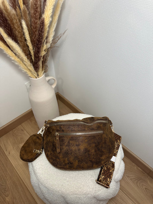 Sac banane marbré