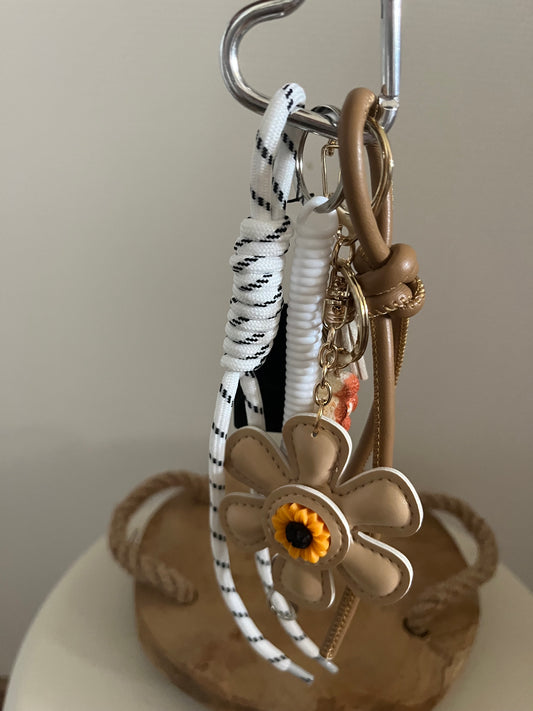 Porte clé fleurs