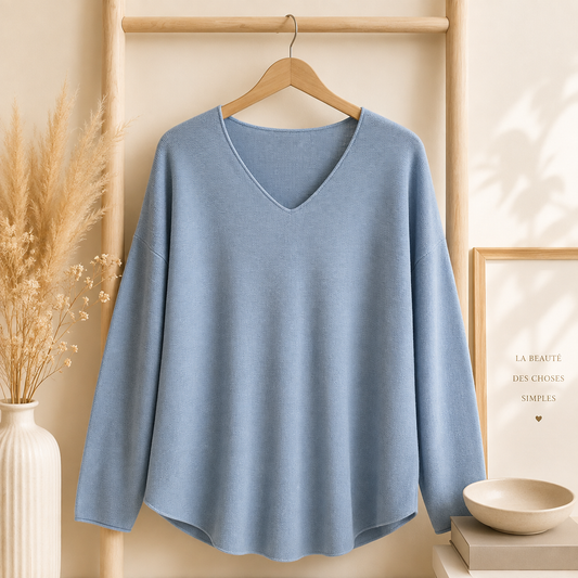 Pull bleu ciel