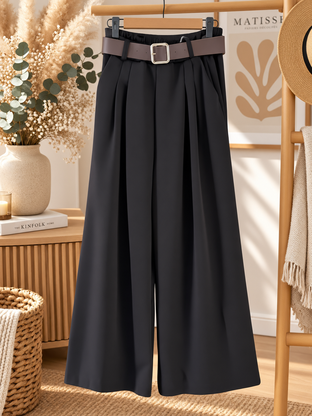 Pantalon fluide noir