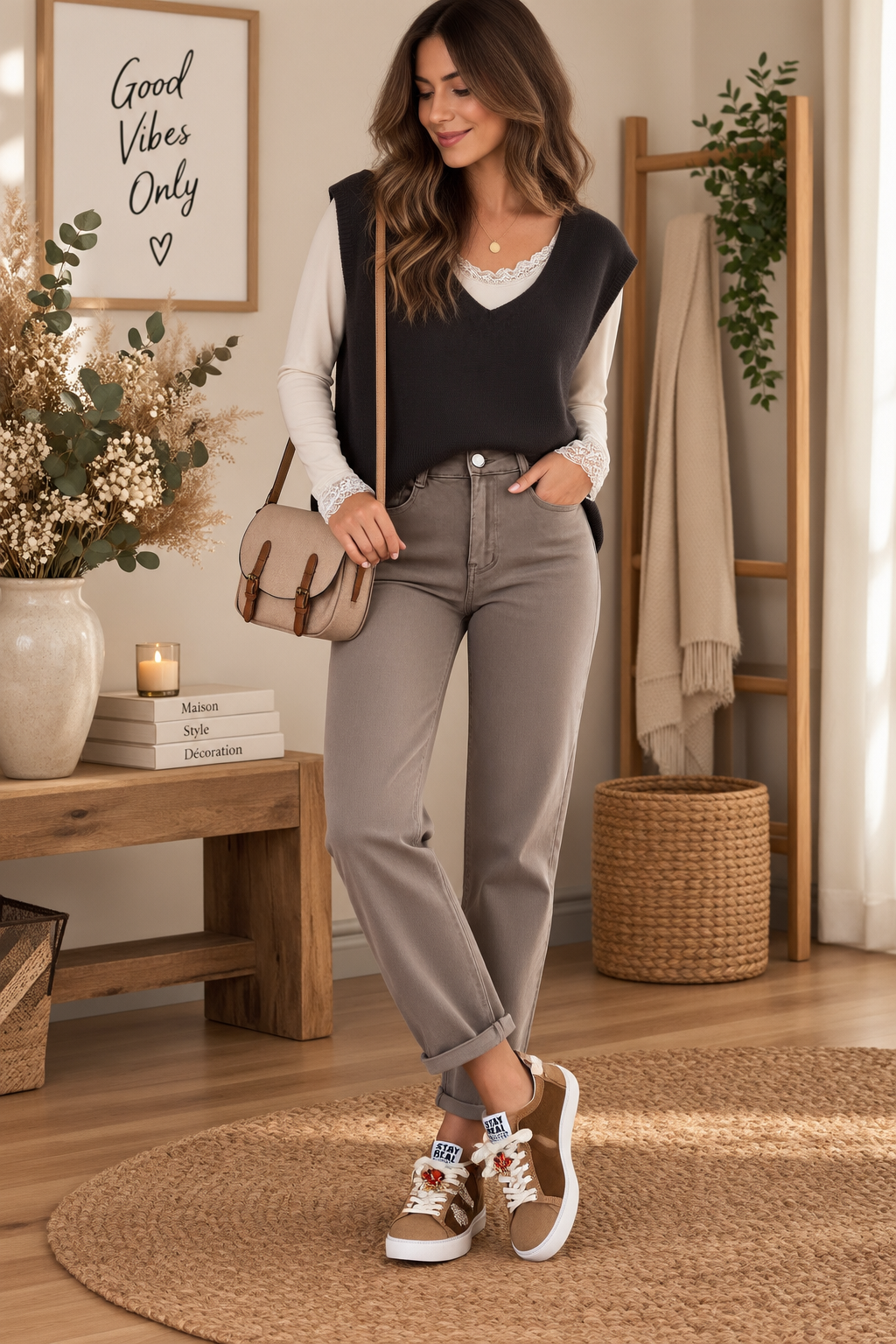 Jeans taupe
