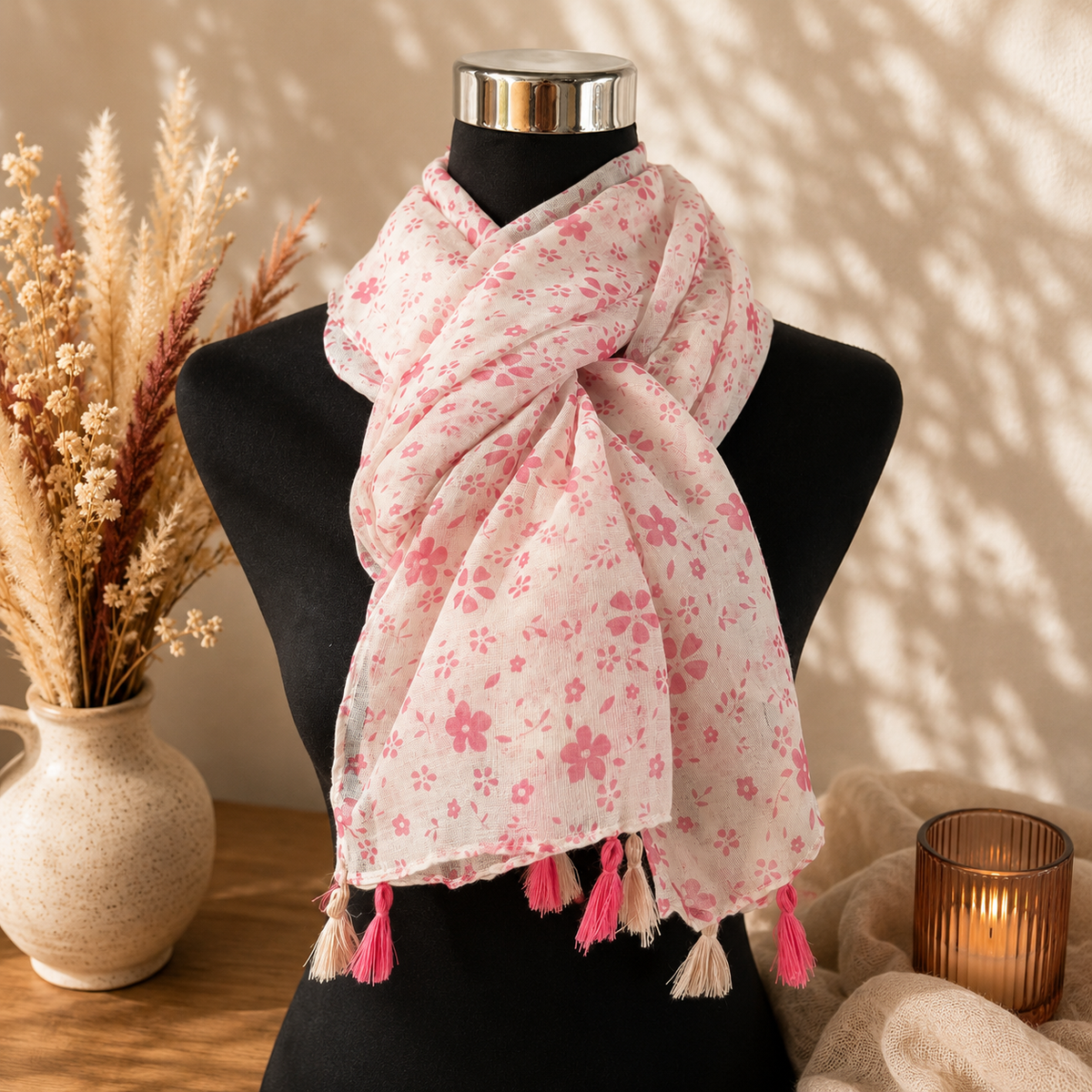 Foulard fleuri