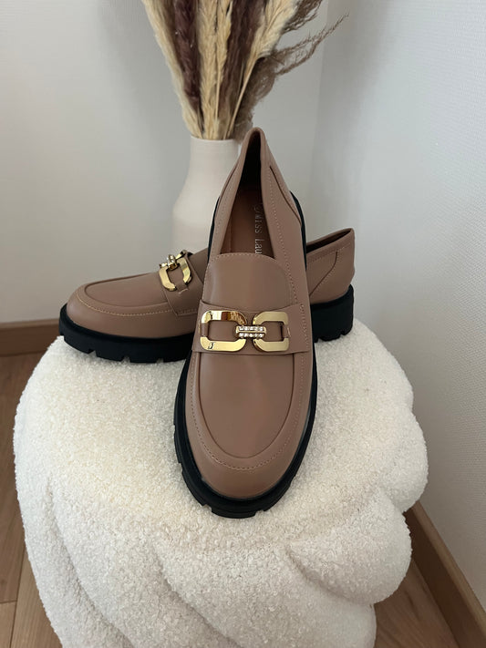Mocassins taupe