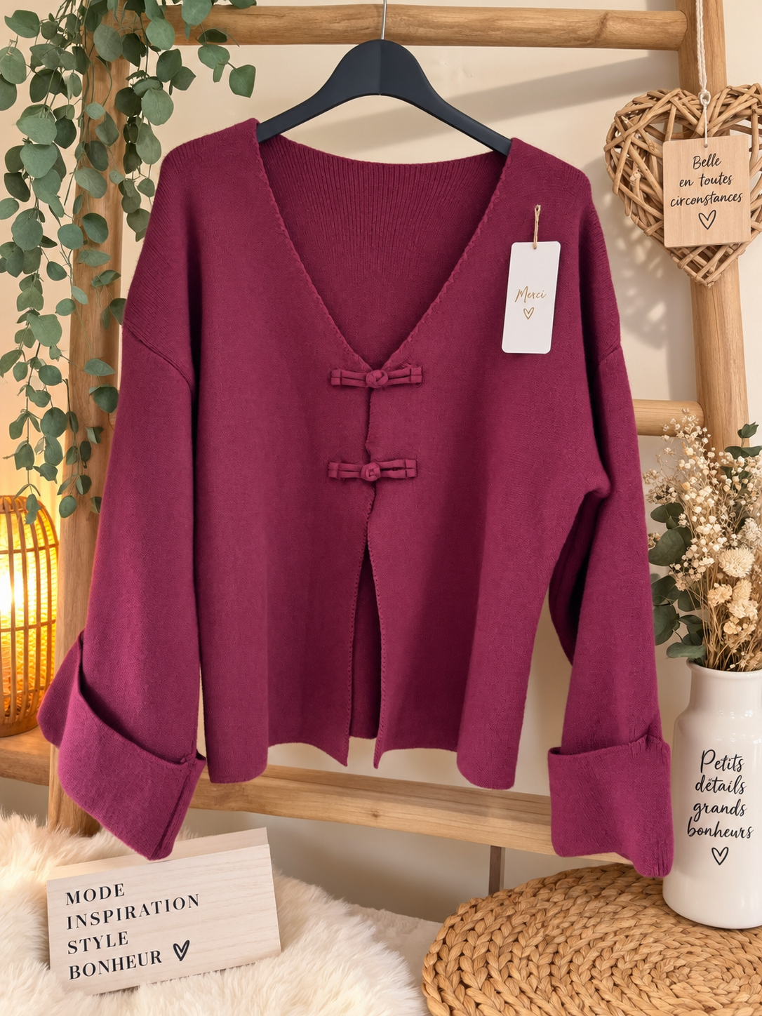 Gilet bordeaux