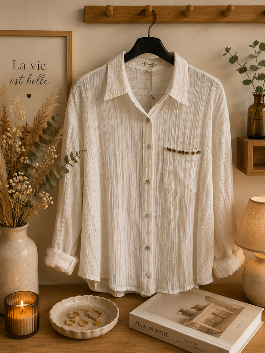 Chemisier beige