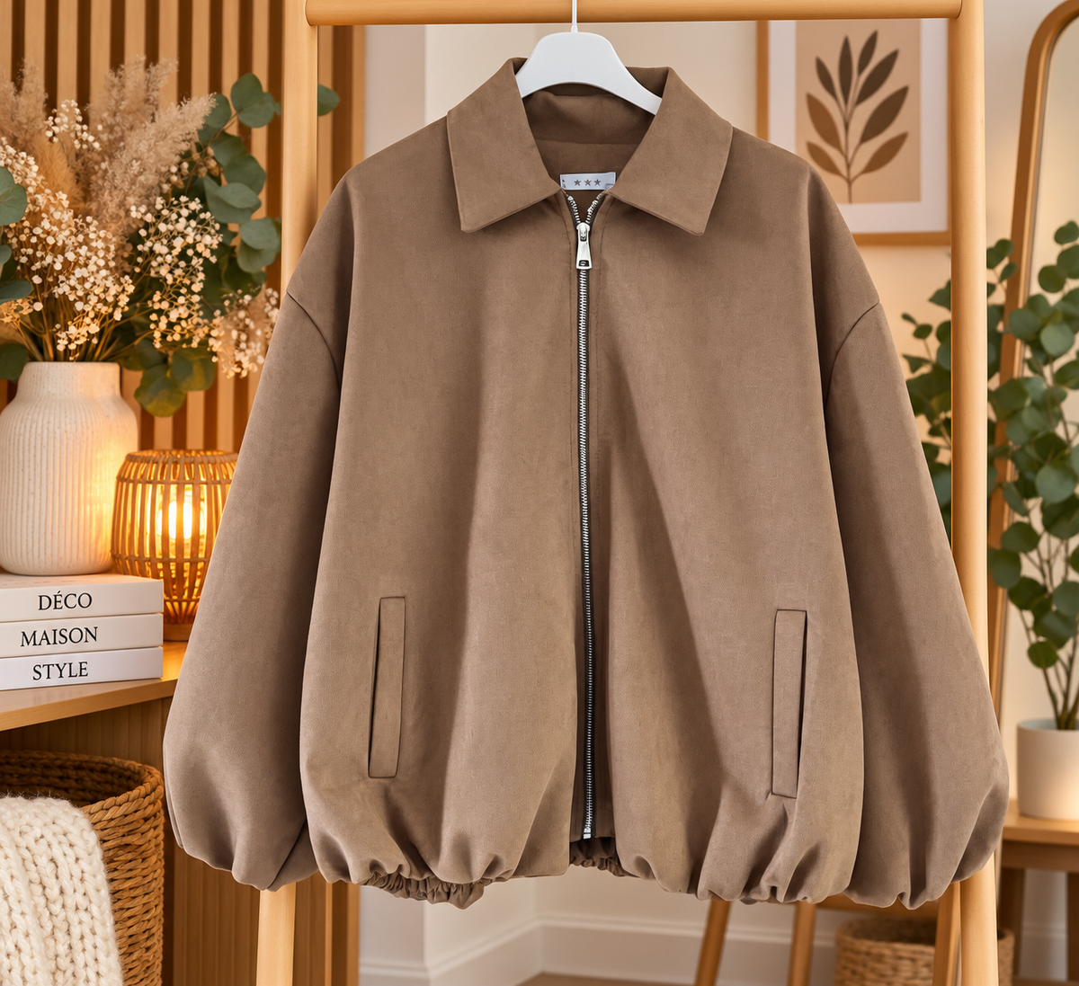 Blouson bomber Camel