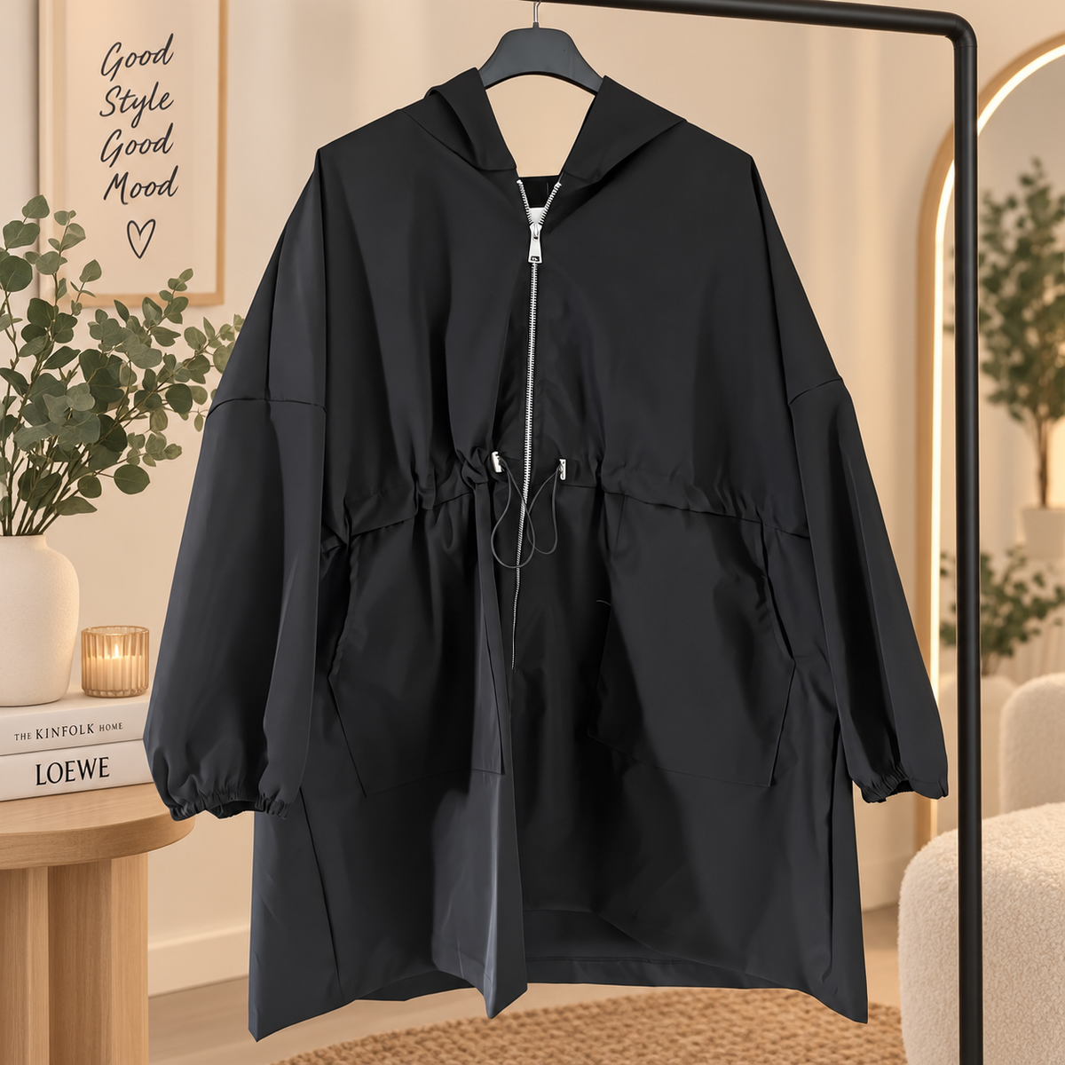 Parka curvy noir