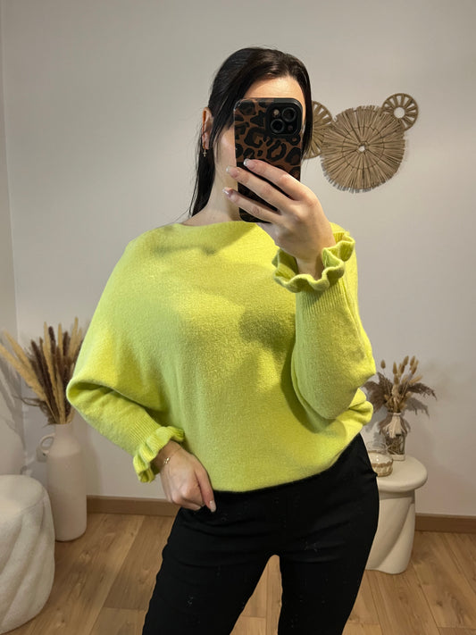Pull vert anis