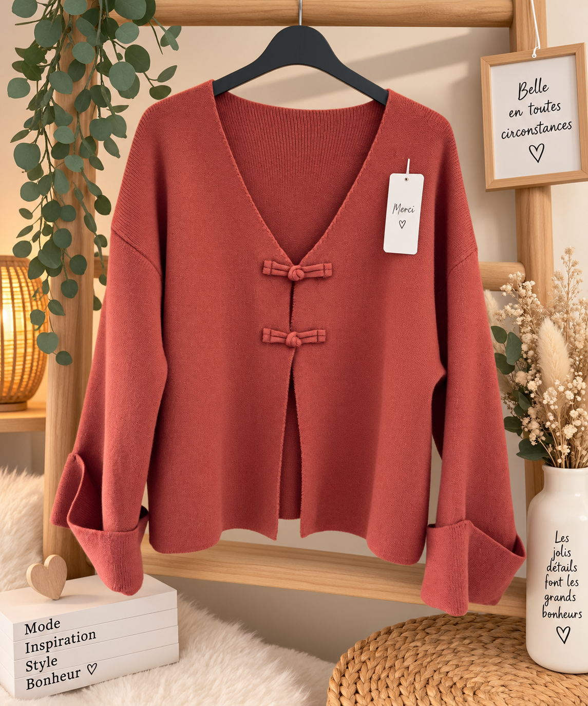 Gilet terracotta