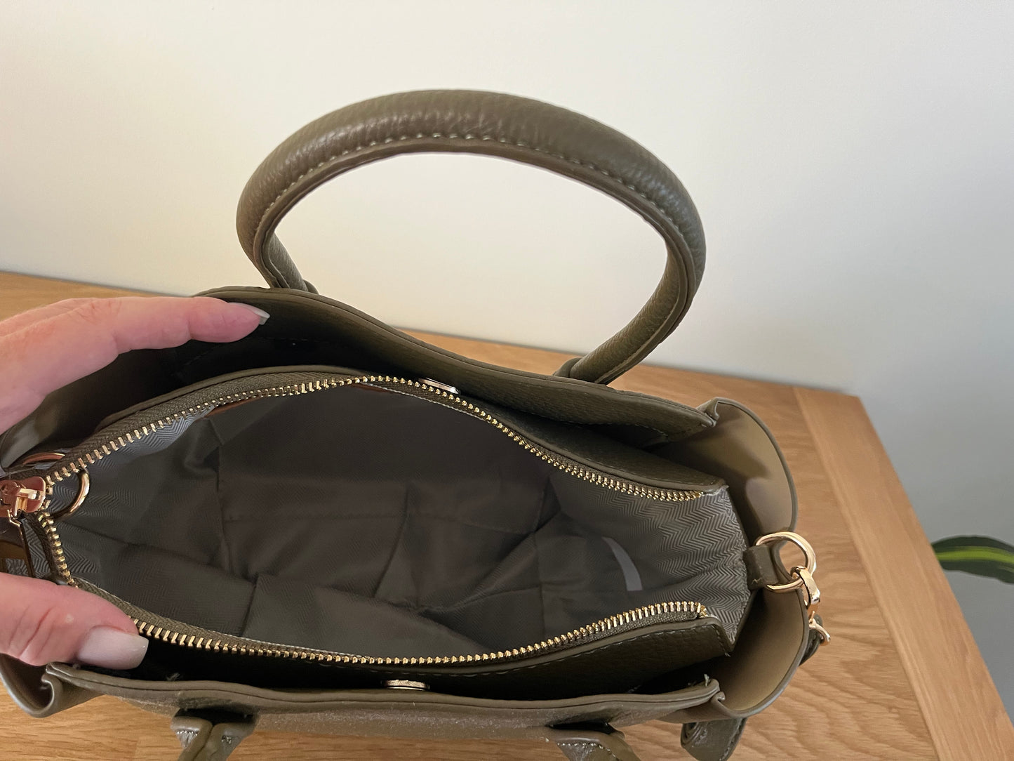 Sac à main kaki
