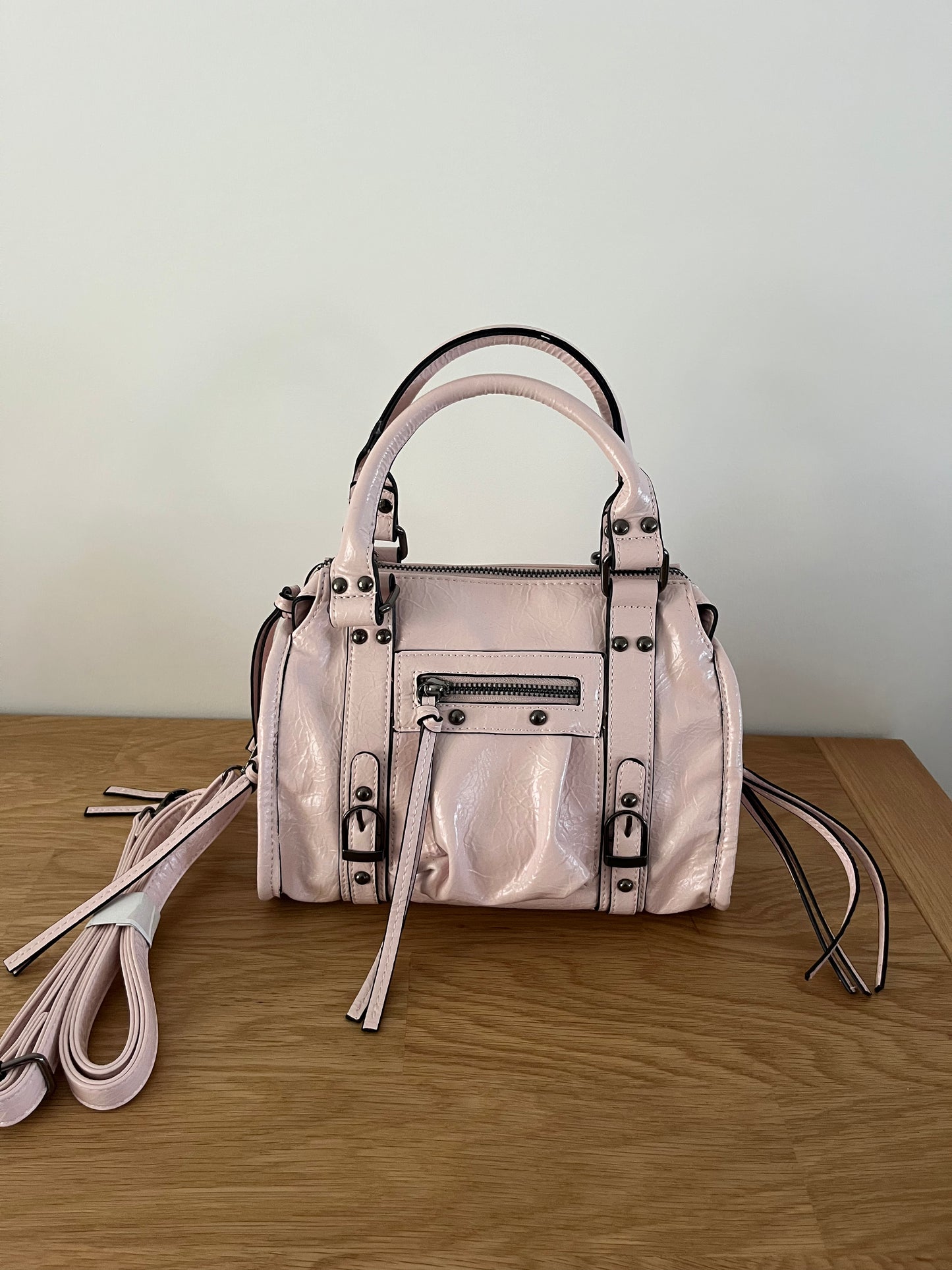 Sac à main rose pastel