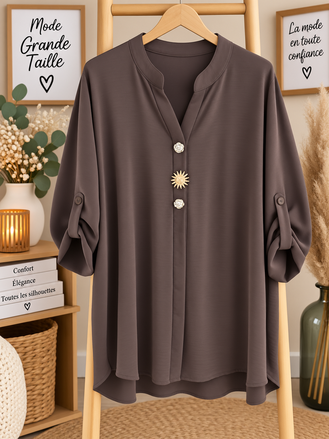 Chemise curvy choco