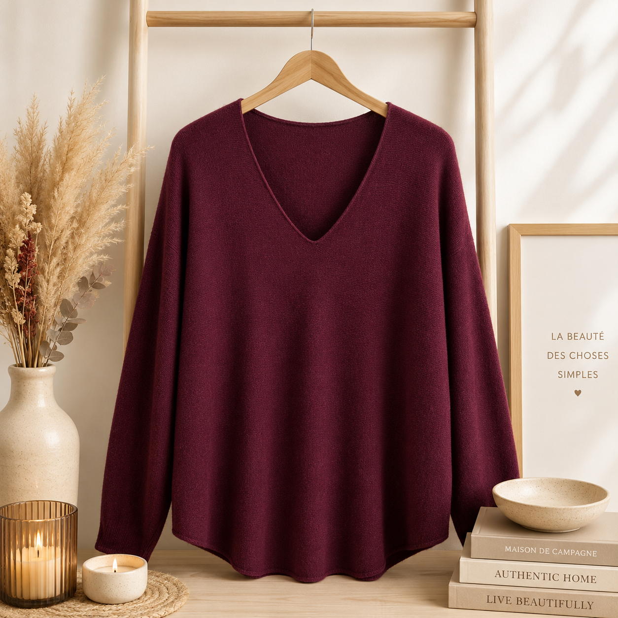 Pull bordeaux