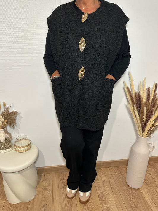 Veste feutrine noire