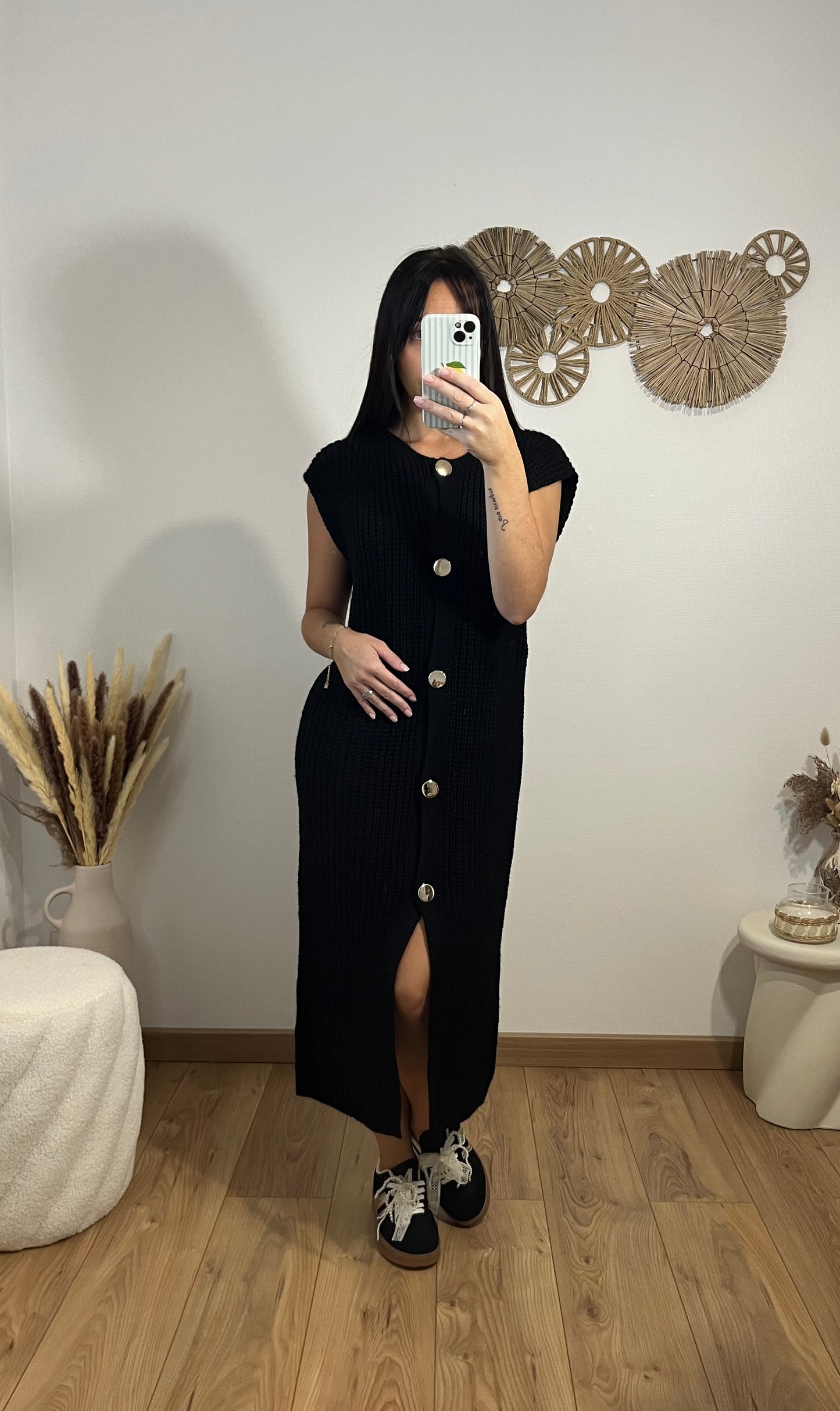 Robe longue noire