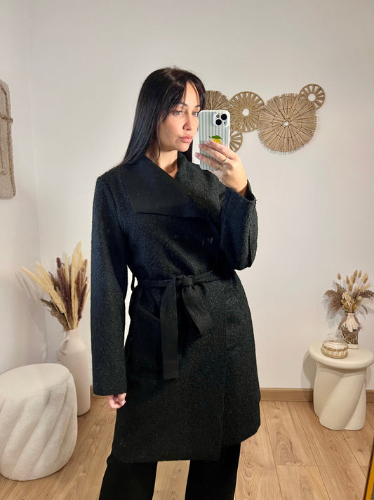 Manteau feutrine noire