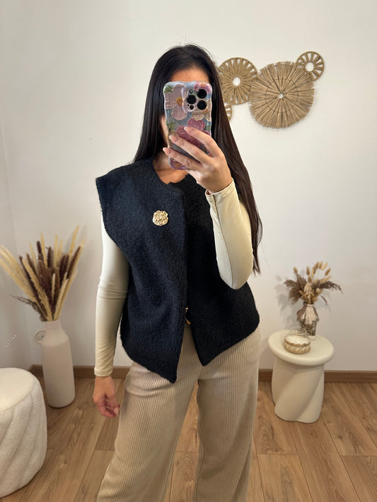 Gilet feutrine noir