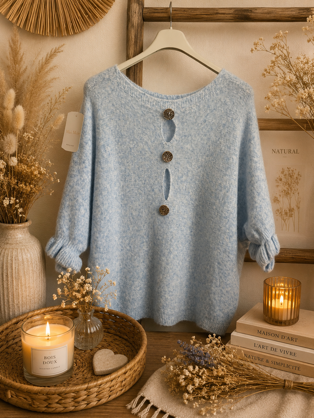 Pull bleu ciel