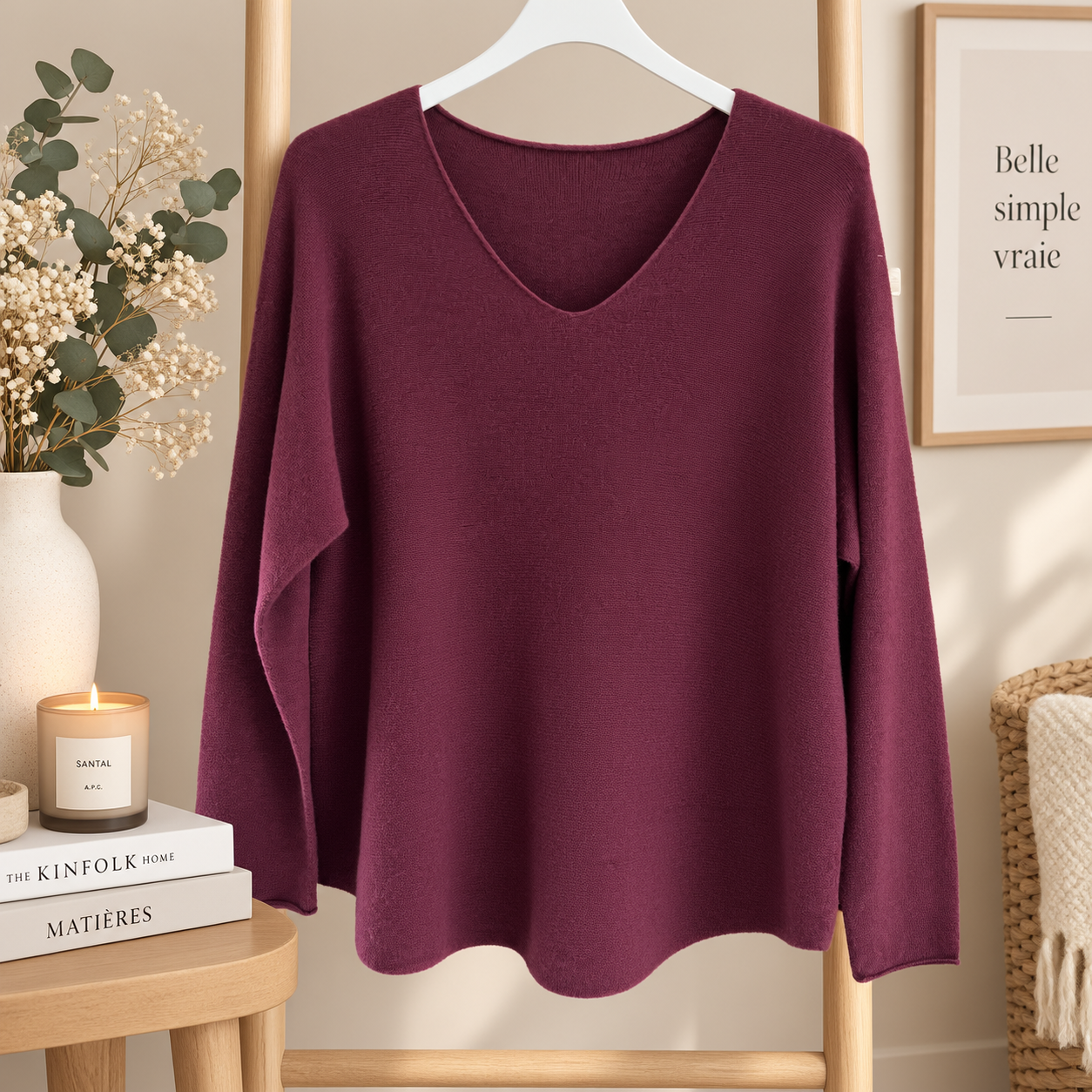 Pull bordeaux