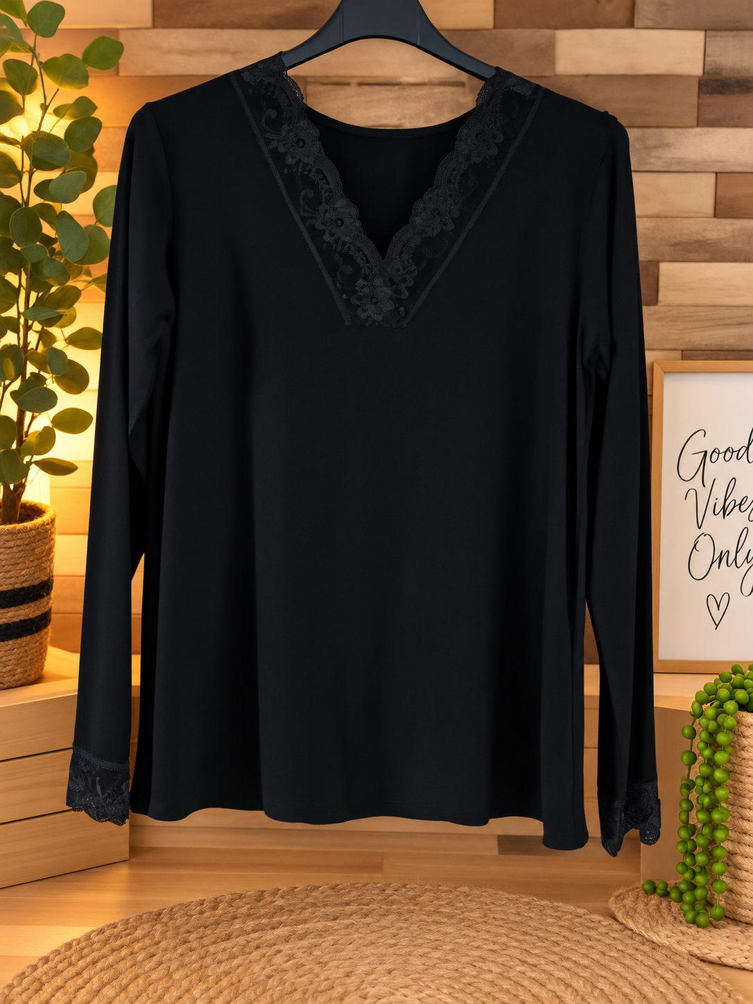 Top dentelle noir