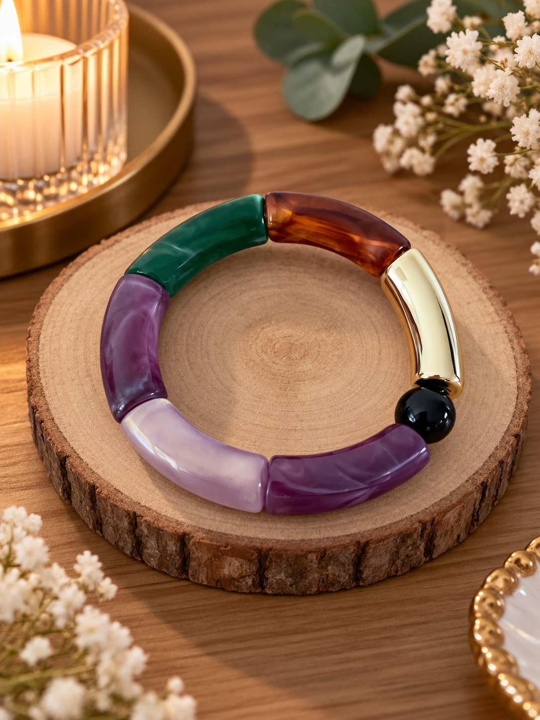 Bracelet extensible violet