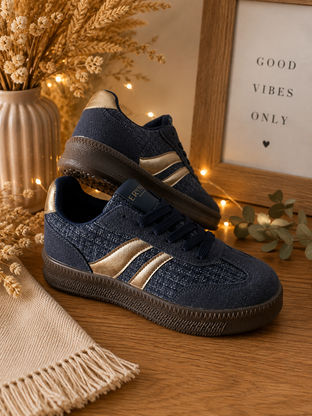 Basket bleu jeans