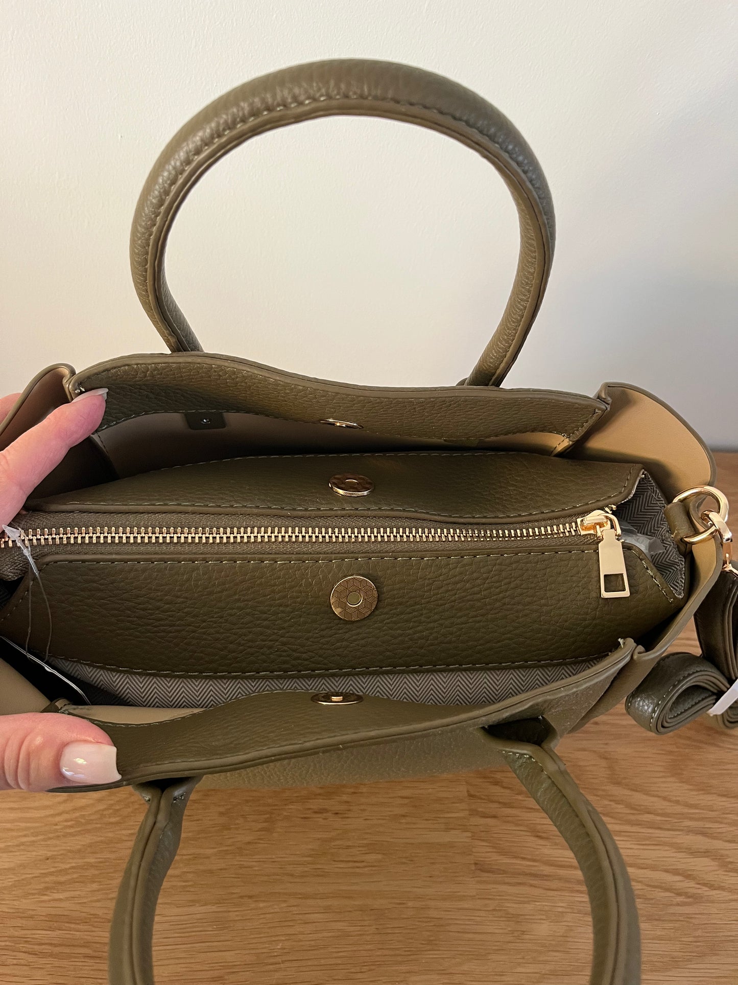 Sac à main kaki
