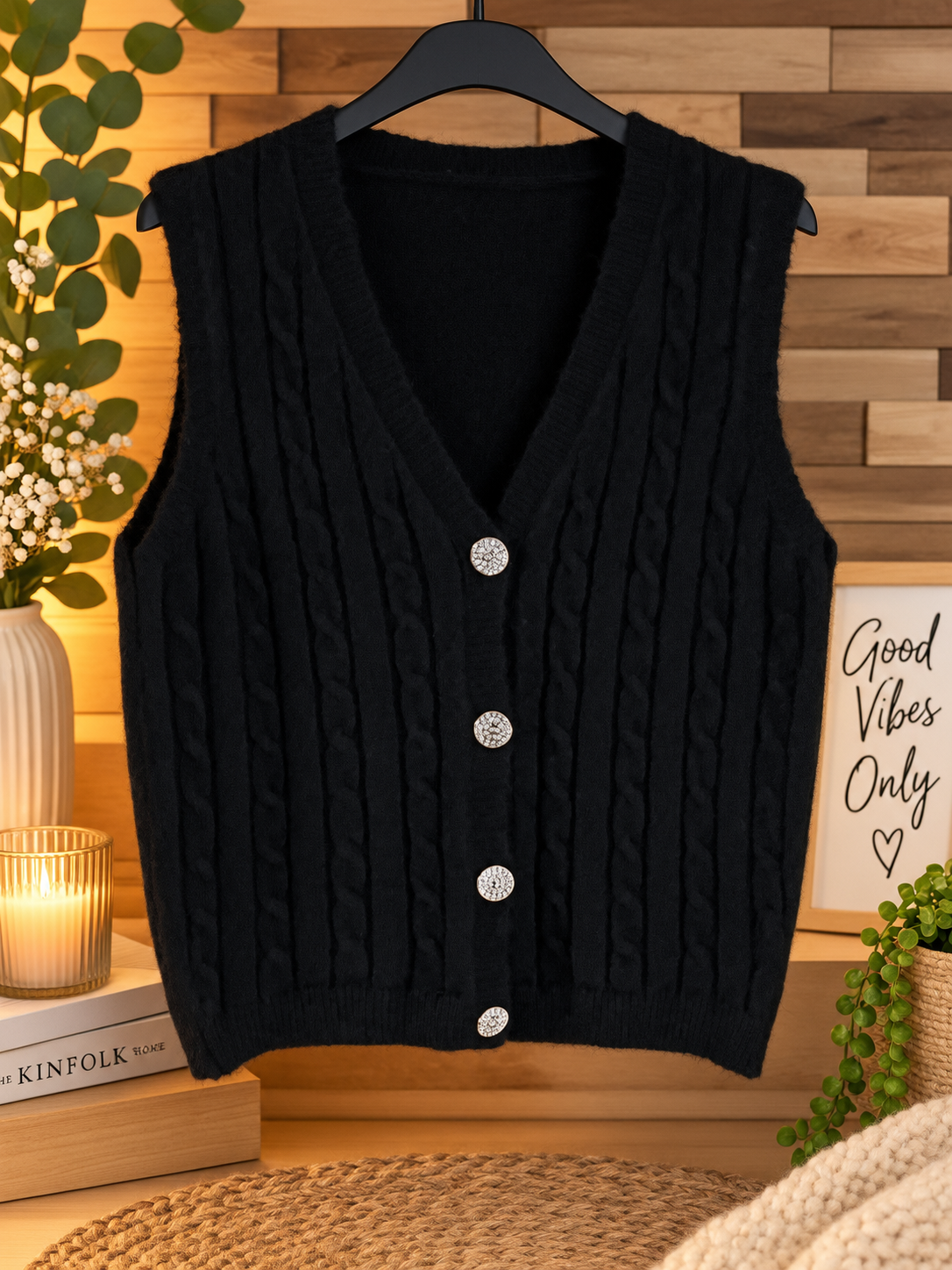 Gilet sans manches noir