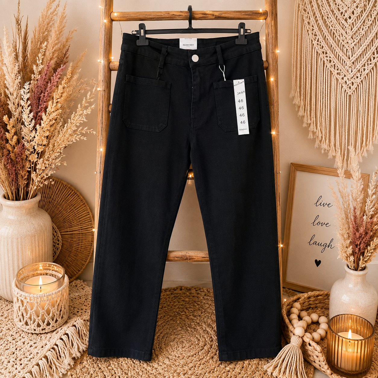 Jeans large noir