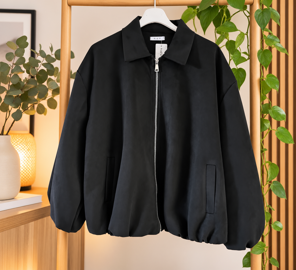 Blouson bomber noir