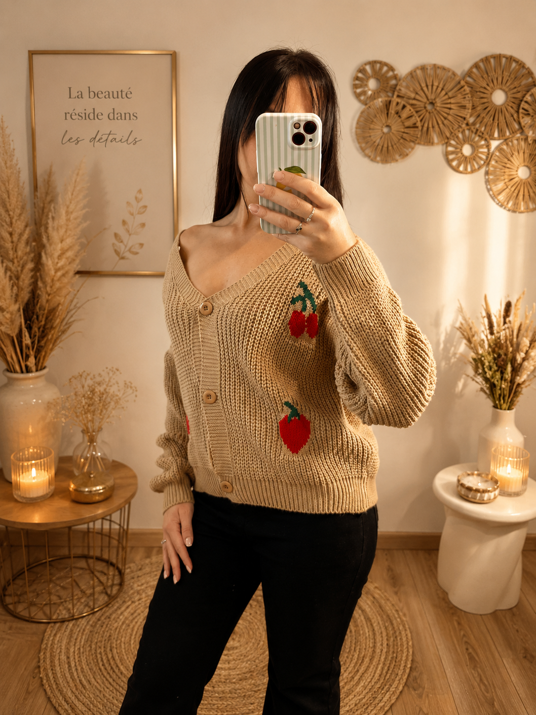 Gilet cerise Camel