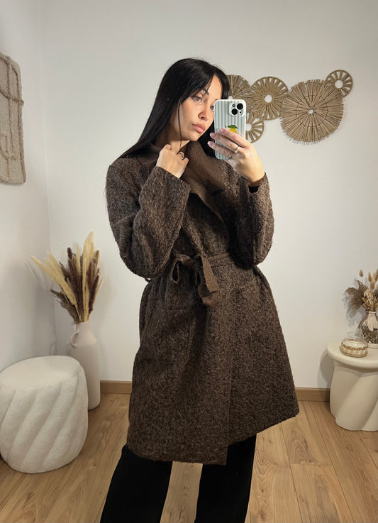 Manteau feutrine marron