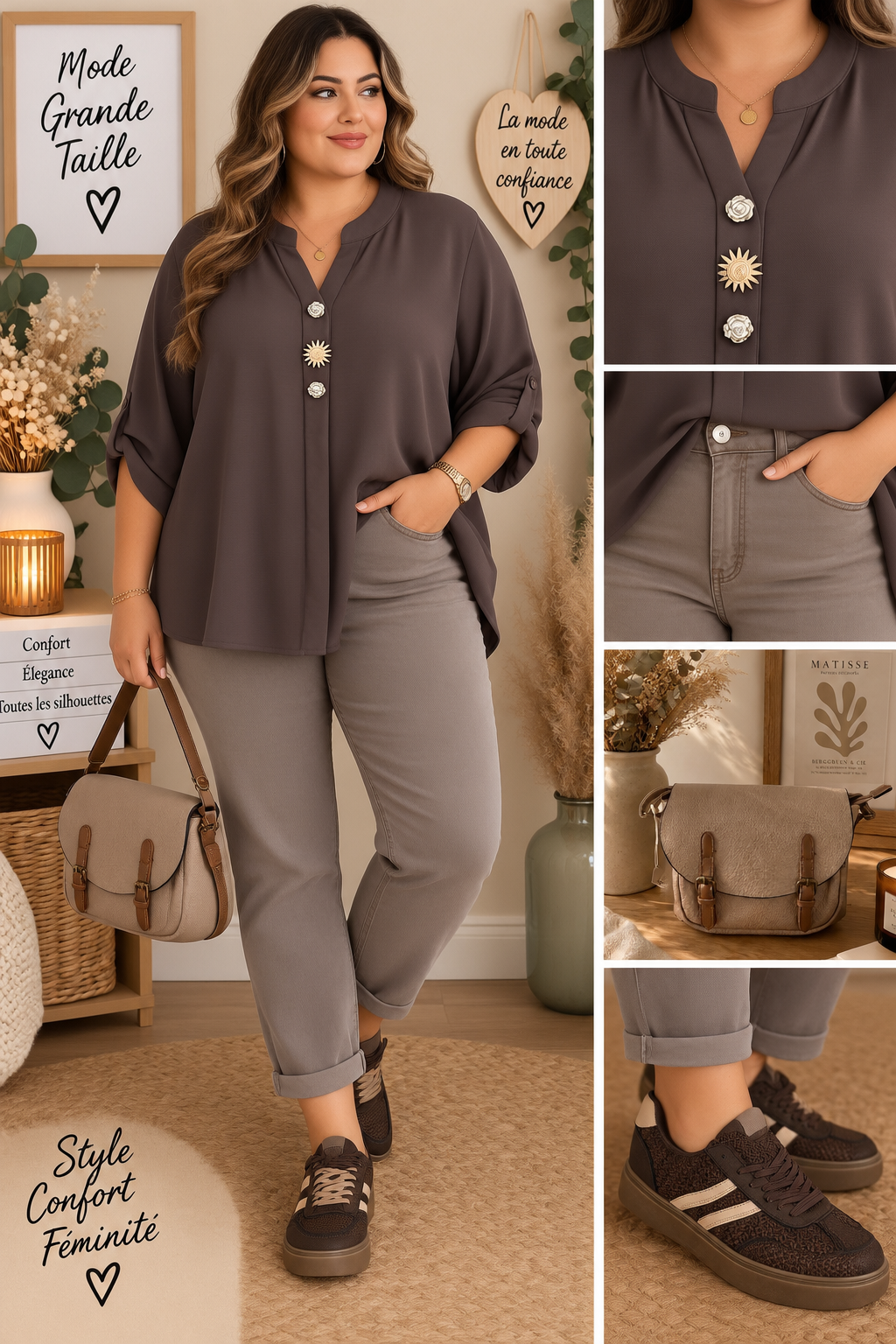 Chemise curvy choco