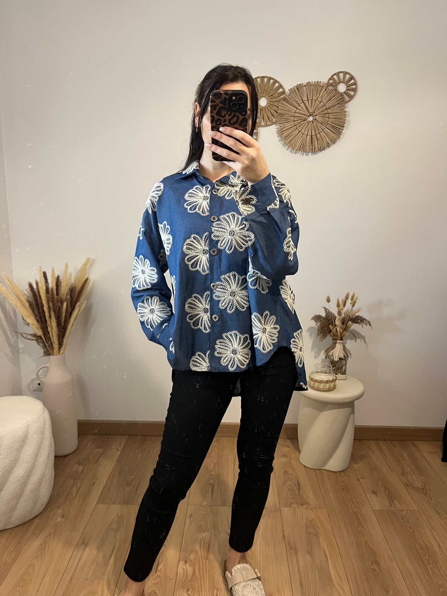 Chemise fleurs