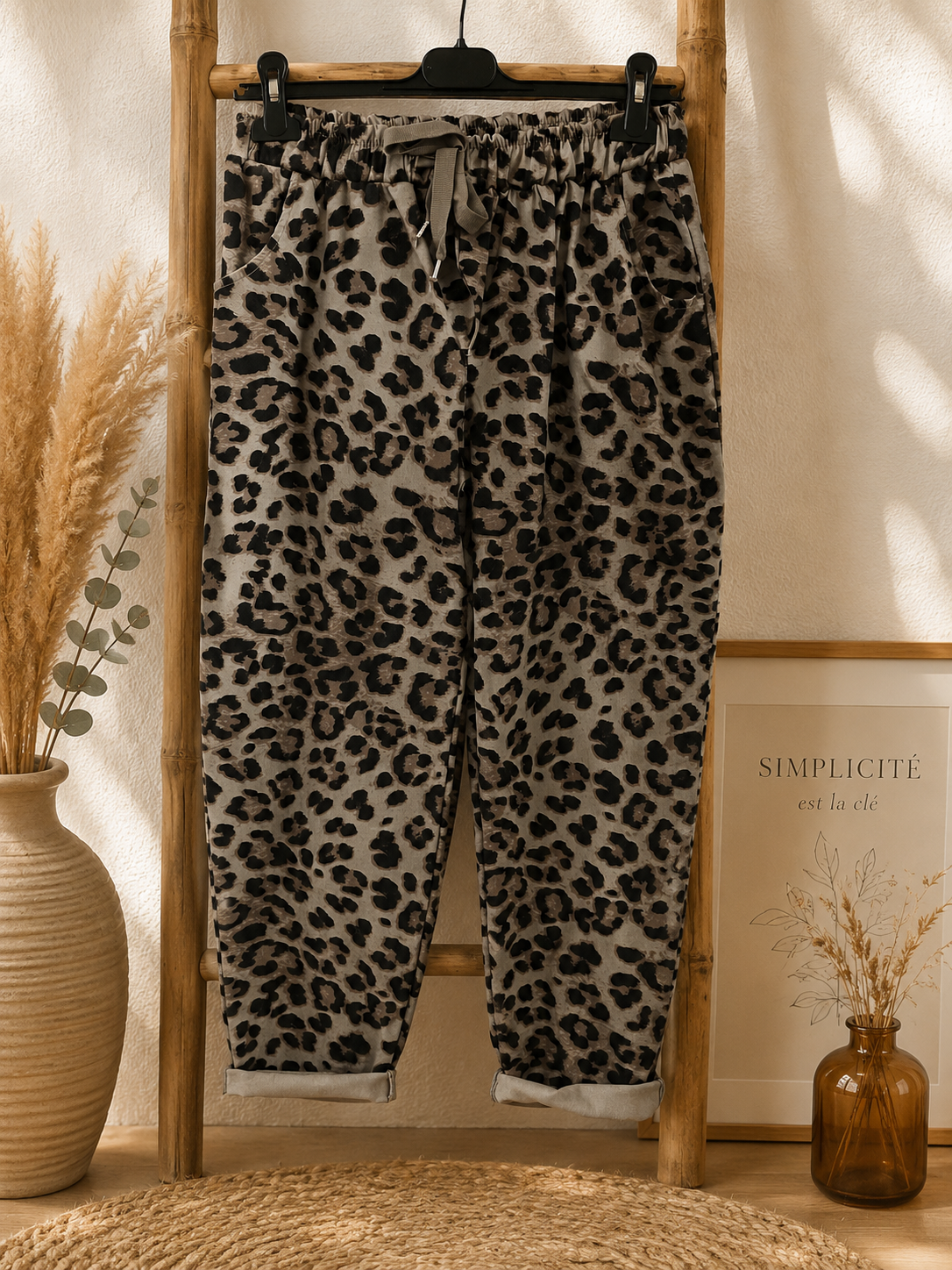Pantalon léopard