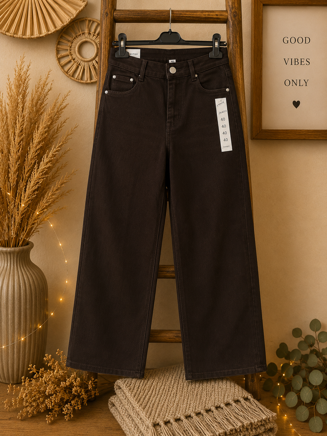 Jeans marron choco
