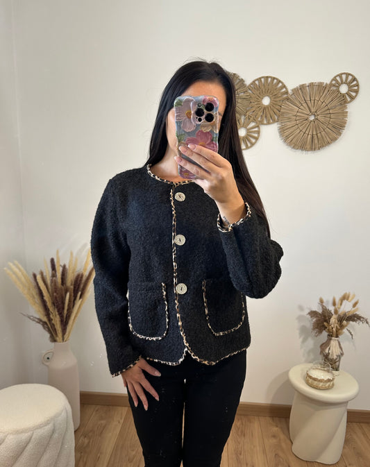 Veste feutrine noir
