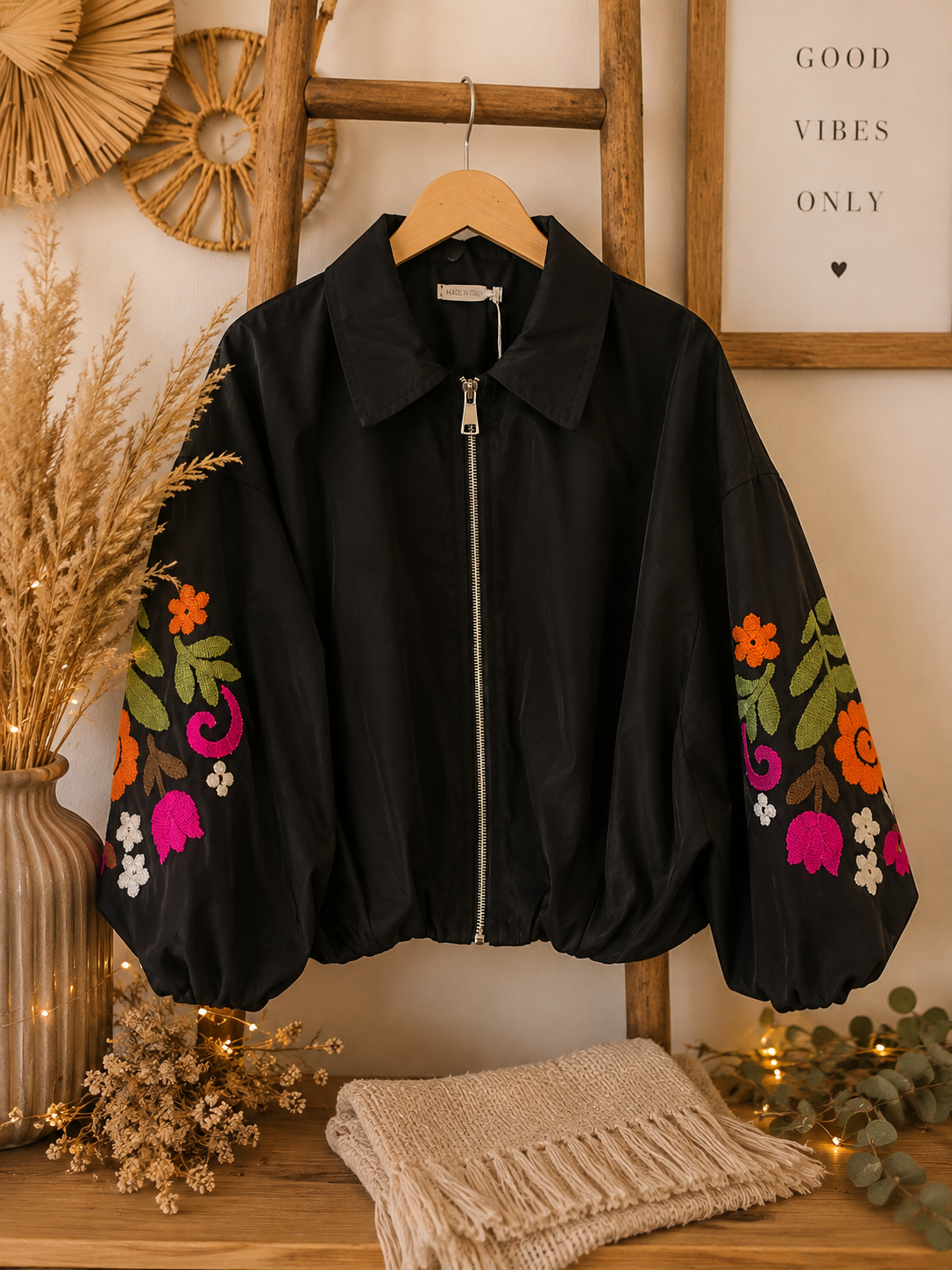 Veste Bombers noir