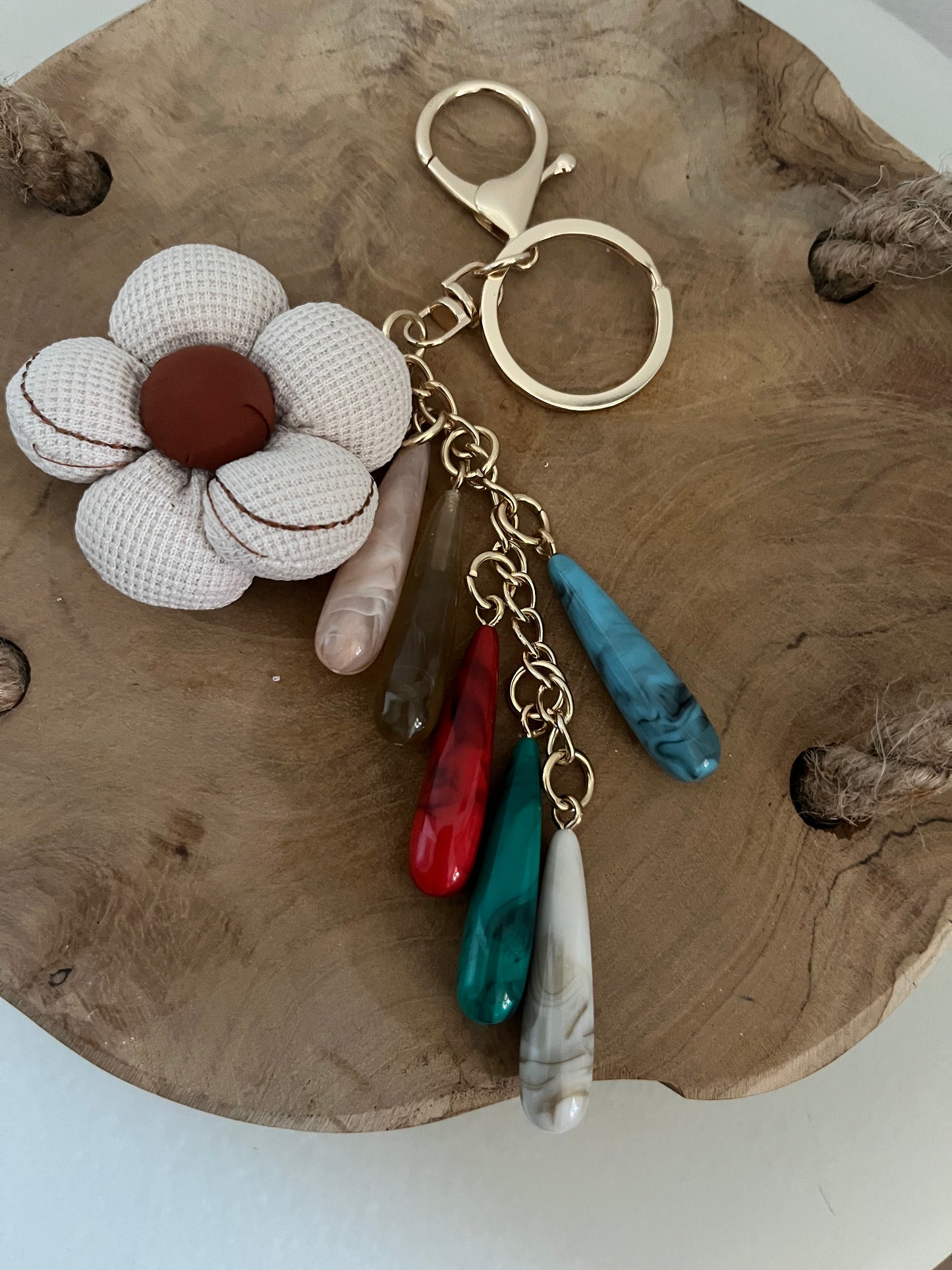 Porte clé fleur