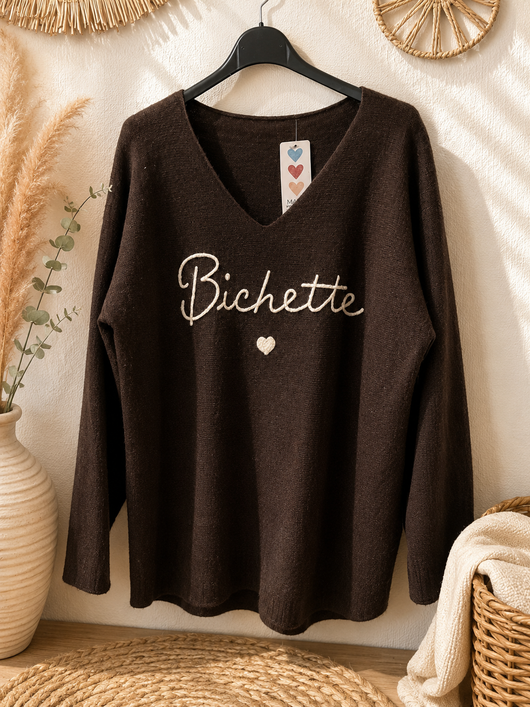 Pull Bichette marron